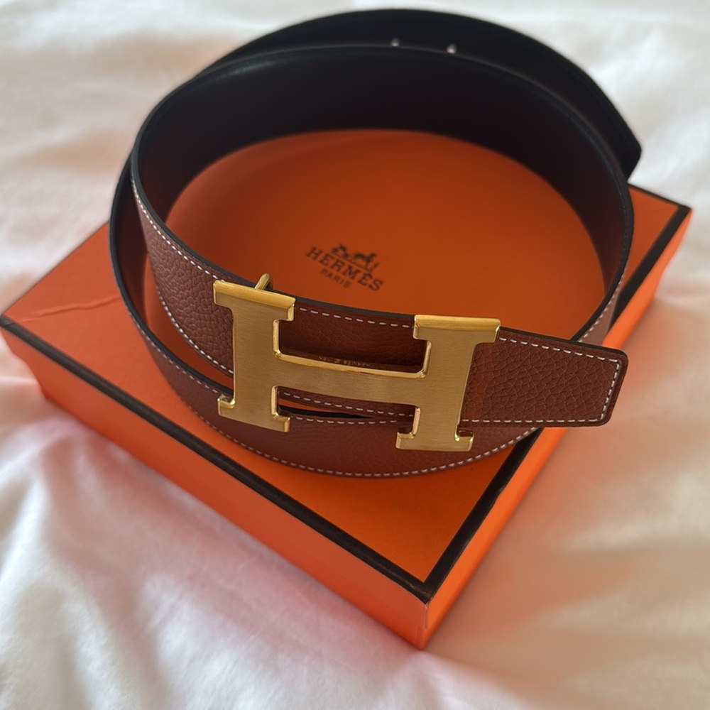 Reversible Hermes Belt